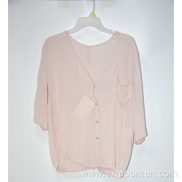 100% Polyester Women's Casual Blouses Chiffon Tops